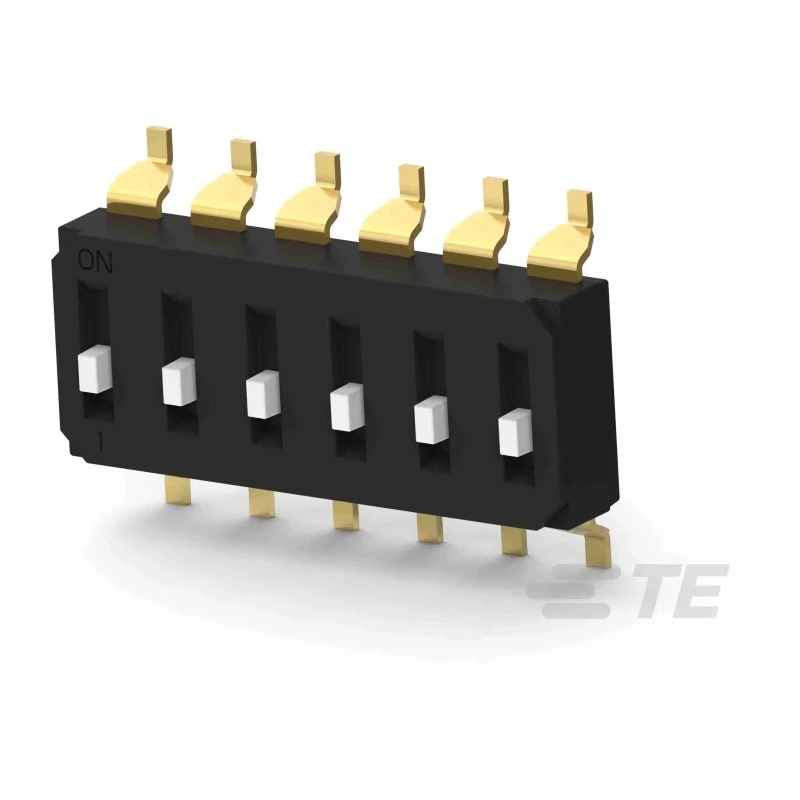 TE Connectivity Raised Rotary Coded DIP Switch Surface Mount EDS06SGNNTU04Q