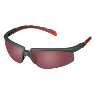 3M Solus 2000 Safety Glasses UV Protection Anti-Fog Anti-Scratch Red Polycarbonate Lens Plastic Frame 7100208826
