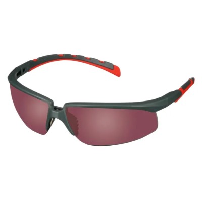 3M Solus 2000 Safety Glasses UV Protection Anti-Fog Anti-Scratch Red Polycarbonate Lens Plastic Frame 7100208826