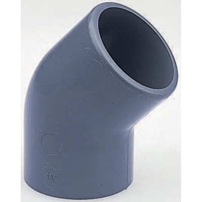 Georg Fischer Plastic Pipe Fitting 45° Push-in Elbow ABS 12 bar 20°C 29mm 729151107