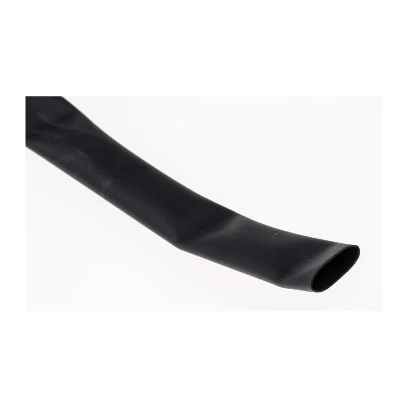 TE Connectivity Black Polyolefin Heat Shrink Tubing, 7.1 mm Sleeve Diameter x 8 m Length, 2:1 Shrink Ratio VFRS-1/4-0