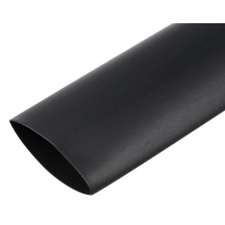RS PRO Black Polyolefin Heat Shrink Tubing 25.5 mm Sleeve Diameter x 3 m Length 2:1 Ratio VFRS-1-0