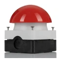 Eaton FAK Series Push Button Switch, Momentary, Spring Return, Panel Mount, SPDT, Red Actuator, IP69K, 6A 229746 FAK-R/KC11/I