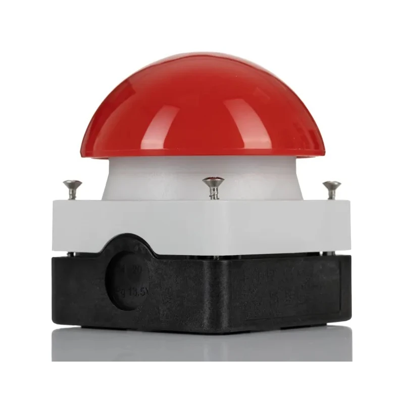 Eaton FAK Series Push Button Switch, Momentary, Spring Return, Panel Mount, SPDT, Red Actuator, IP69K, 6A 229746 FAK-R/KC11/I
