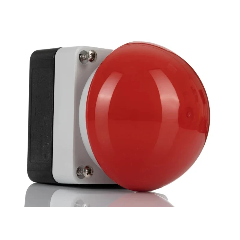 Eaton FAK Series Push Button Switch, Momentary, Spring Return, Panel Mount, SPDT, Red Actuator, IP69K, 6A 229746 FAK-R/KC11/I
