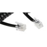 Decelect Male RJ9 to Male Telephone Extension Cable Black Sheath 1.5 m CP162446N