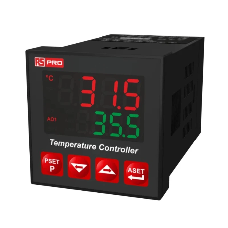 RS PRO Panel Mount PID Temperature Controller 2 Input, 3 Output SSR Relay 240V On-Off 222-8141