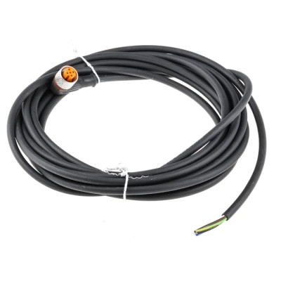 Lumberg Automation Female 5 way Right Angle to Free End Sensor Actuator Cable, 5 m RKWT 5-87/5M