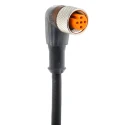 Lumberg Automation Female 5 way Right Angle to Free End Sensor Actuator Cable, 5 m RKWT 5-87/5M