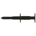 Staubli Black Crocodile Clip Nickel Plated Steel Contact 16A Insulated 66.9121-21