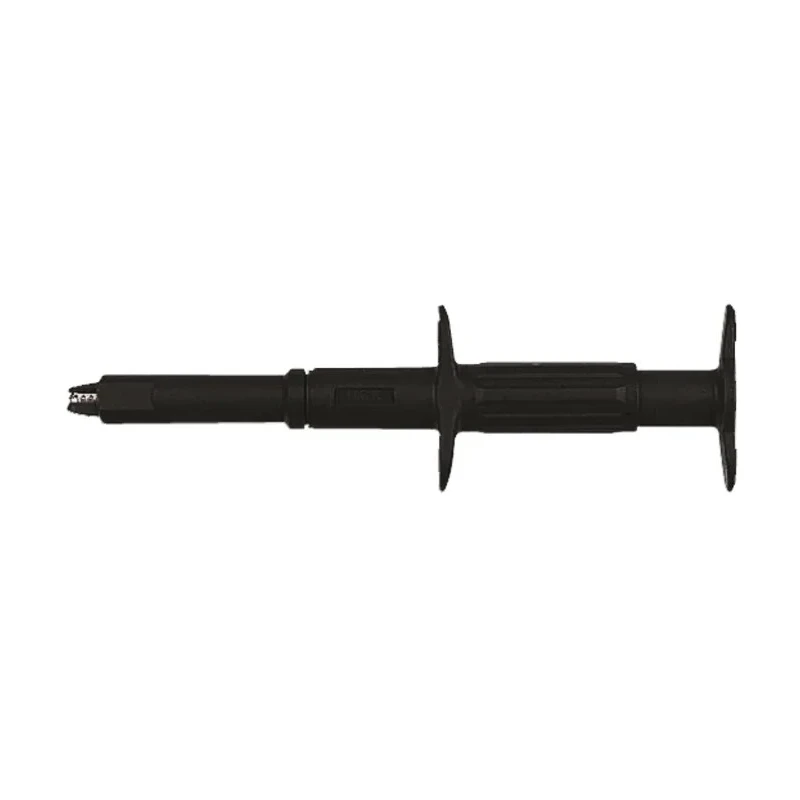 Staubli Black Crocodile Clip Nickel Plated Steel Contact 16A Insulated 66.9121-21
