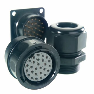 Amphenol Air LB Circular Connector Seal Flange Shell Size 2 Diameter 25 mm for Use with 5440E2xxx 54402JE