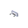 CONEC 15 Series Zinc Alloy Straight D-Sub Backshell, 9 Way Strain Relief 15-000613