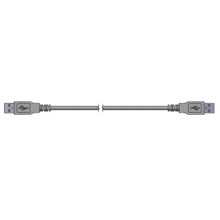 CONEC IC Socket USB Cable Male USB Type A to Male USB Type A 3 m 17-201041