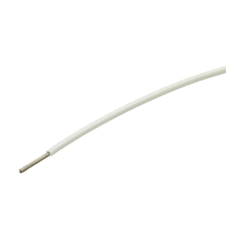 TE Connectivity FlexLite Series White Hook Up Wire 22 AWG 19 x 0.15 mm Core Strands 100 m Ethylene Jacket FLHTC0311-0.35-9