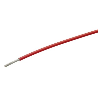 TE Connectivity FlexLite Series Red High Temperature Wire, 19/0.23 mm, Ethylene Tetrafluoroethylene Jacket FLHTC0311-0.75-2