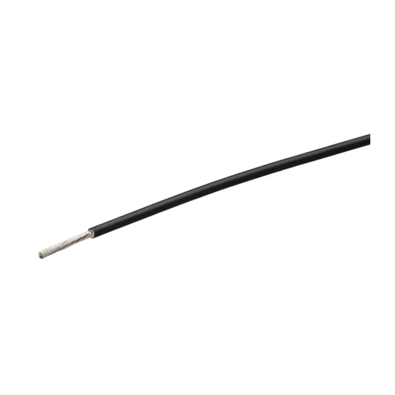 TE Connectivity FlexLite Series Black High Temperature Wire, 19/0.25 mm, Ethylene Tetrafluoroethylene, 100 m FLHTC0311-1.00-0