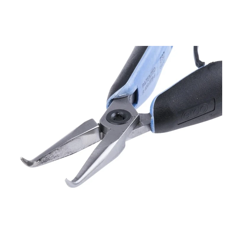 Lindstrom Long Nose Plier Bent Nose, 155.5mm Overall Length, 29mm Jaw Width, ESD Safe RX 7892