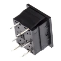 Arcolectric (Bulgin) Ltd DPDT On-Off-On (On)-Off-(On) Rocker Switch Panel Aluminium Housing C1572AAAAA