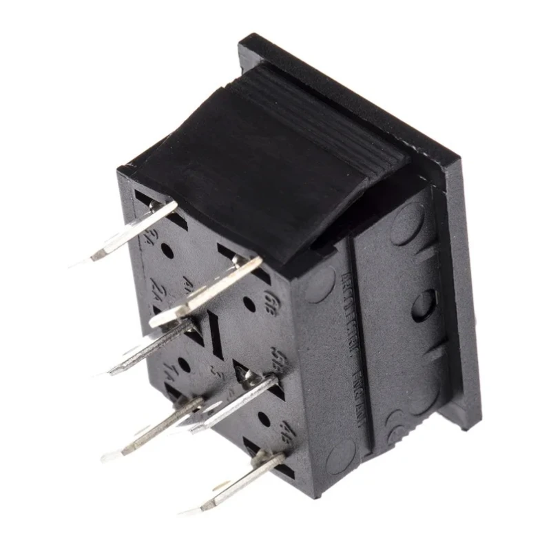 Arcolectric (Bulgin) Ltd DPDT On-Off-On (On)-Off-(On) Rocker Switch Panel Aluminium Housing C1572AAAAA
