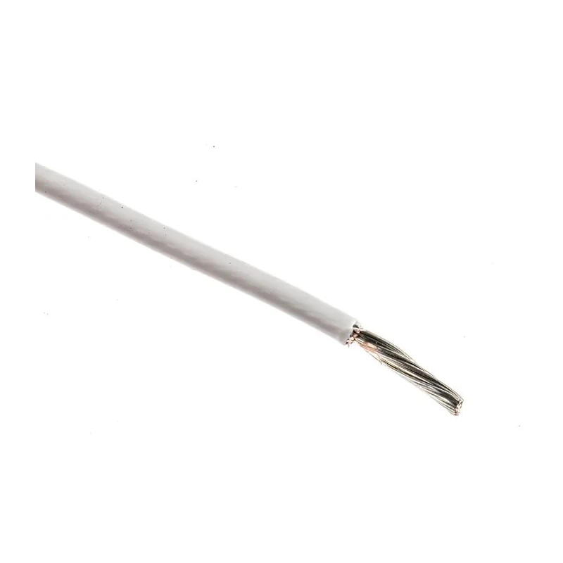 TE Connectivity FlexLite Series White High Temperature Wire 19/0.32 mm Ethylene Tetrafluoroethylene Jacket FLHTC0311-1.50-9
