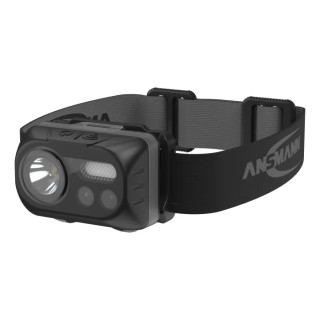 Ansmann LED Head Torch 230 Lumen Brightness 74 m Beam Distance Plastic Housing IPX4 Water Resistant 3xAAA Alkaline 1600-0386