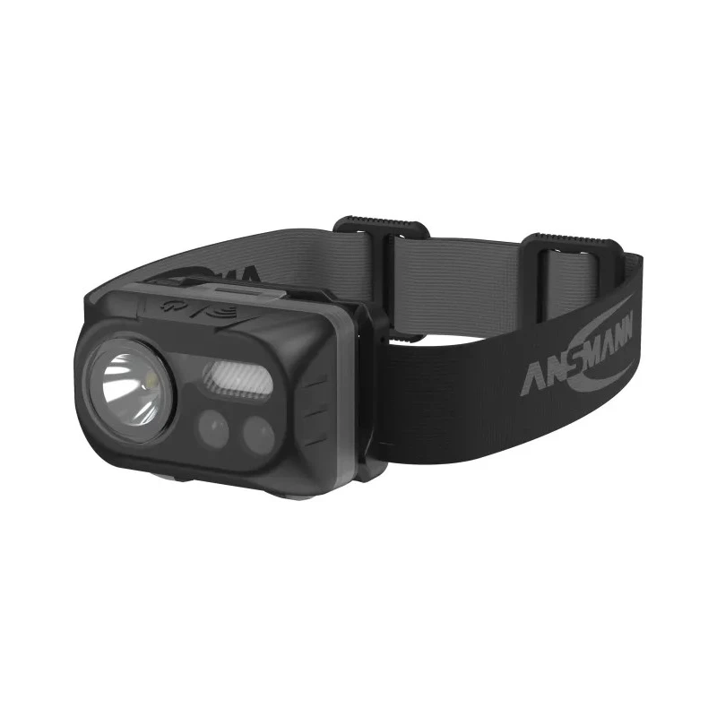 Ansmann LED Head Torch 230 Lumen Brightness 74 m Beam Distance Plastic Housing IPX4 Water Resistant 3xAAA Alkaline 1600-0386