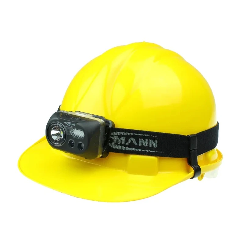 Ansmann LED Head Torch 230 Lumen Brightness 74 m Beam Distance Plastic Housing IPX4 Water Resistant 3xAAA Alkaline 1600-0386