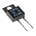 Airpax Bi-Metallic Thermostat 130°C Maximum NC Automatic Reset PCB Terminal 1A 67L080