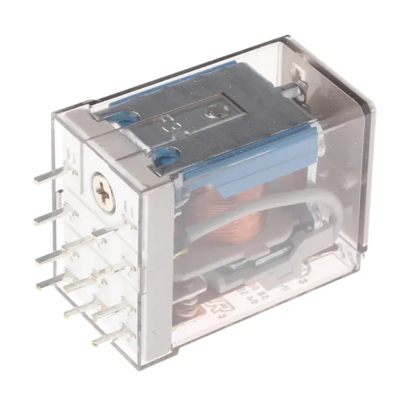 Finder Power Relay 3PDT 24V DC Coil 10A Switching Current PCB Mount Silver Alloy Contacts 55.13.9.024.0000