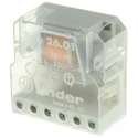 Finder Modular Step Relay Panel Mount SPST Contact Configuration 24V AC Coil Voltage 10A Switching Current 26.01.8.024.0000