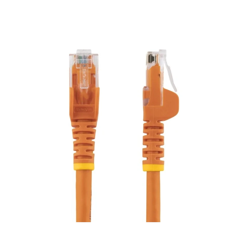 StarTech.com Cat6 Ethernet Cable 4 Core, Orange, 1.5 m Length, Unshielded, Solid Copper Conductors 