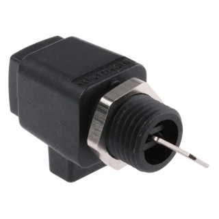 Schutzinger 6.3 mm Black Insulated Terminal Post 300V 16A Polyamide Body ESD798 BLK
