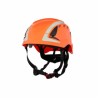 3M Orange Safety Helmet with Chin Strap Included, Ventilated, Adjustable for Industrial Use 7100175098