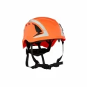 3M Orange Safety Helmet with Chin Strap Included, Ventilated, Adjustable for Industrial Use 7100175098