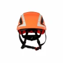3M Orange Safety Helmet with Chin Strap Included, Ventilated, Adjustable for Industrial Use 7100175098
