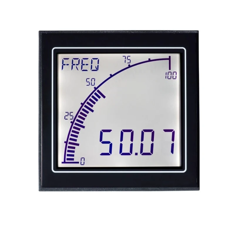 Trumeter Advanced Panel Meter 3-in-1 LCD Digital Panel Multifunction Meter for Current Frequency Voltage 68mm x APM-M1-APO