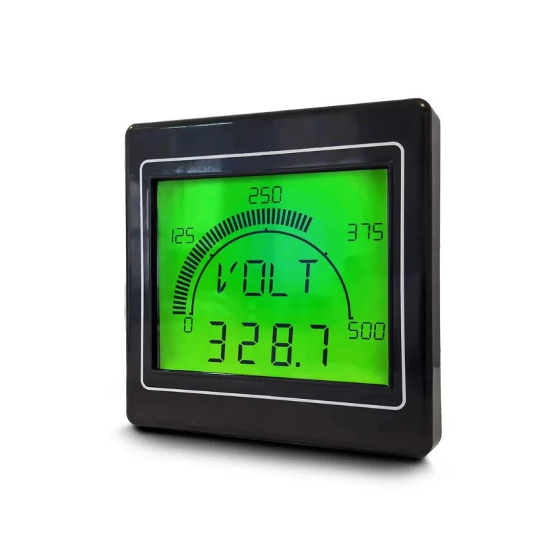 Trumeter APM LCD Digital Panel Multifunction Meter for Frequency, Power, Voltage, Current, 68 mm x 68 mm APM-MAX-M21-PL-4R