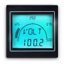 Trumeter APM LCD Digital Panel Multifunction Meter for Frequency, Power, Voltage, Current, 68 mm x 68 mm APM-MAX-M21-PL-4R