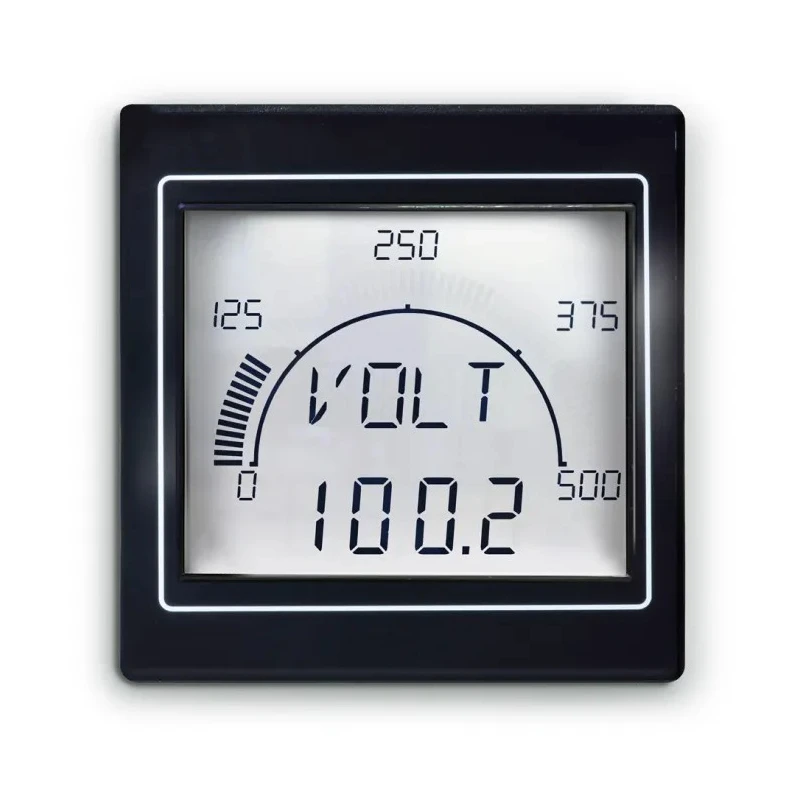Trumeter APM LCD Digital Panel Multifunction Meter for Frequency, Power, Voltage, Current, 68 mm x 68 mm APM-MAX-M21-PL-4R