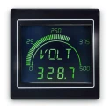 Trumeter APM LCD Multi-Function Panel Meter for Current, Voltage, Frequency, Power, 68mm x 68mm Cutout APM-MAX-M23-NL-4R