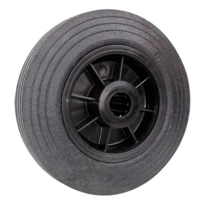 Guitel Hervieu Black Rubber Trolley Wheel 160mm Diameter 41mm Width Load Capacity 150kg Plain Bore 253-5429