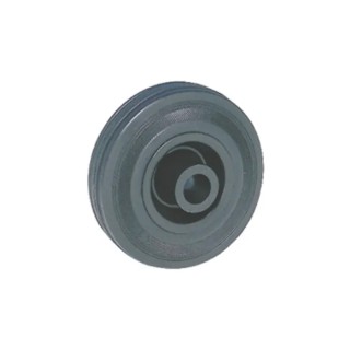 Guitel Hervieu Black Rubber Trolley Wheel 100mm Diameter 35mm Width 100kg Load Capacity 51001210