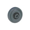 Guitel Hervieu Black Rubber Trolley Wheel 100mm Diameter 35mm Width 100kg Load Capacity 51001210