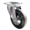 Guitel Hervieu Swivel Castor 175 kg Load Capacity 160 mm Rubber Wheel 41 mm Width 196 mm Height 4 Fixing Holes 1351821