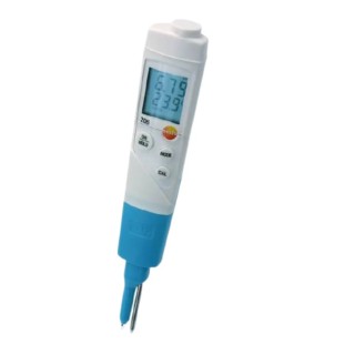 Testo pH Meter 2 Channels, 0 to 14 pH Measuring Range, ±0.02 pH Accuracy, 0.01 pH Resolution, 60 °C Max 0563 2066