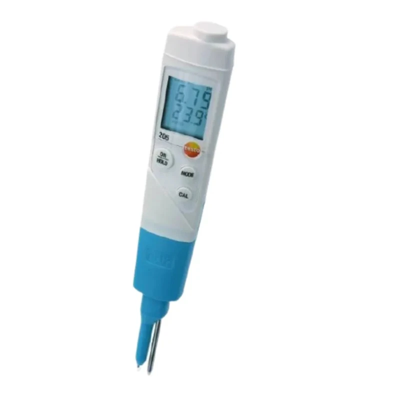 Testo pH Meter 2 Channels, 0 to 14 pH Measuring Range, ±0.02 pH Accuracy, 0.01 pH Resolution, 60 °C Max 0563 2066