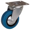Guitel Hervieu Swivel Castor, 150 kg Load Capacity, 100 mm Rubber Wheel, Pressed Steel Frame, Model 1277221