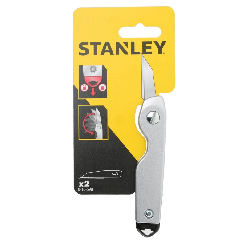 Stanley Electrician Knife Steel Handle 110mm Closed Length, 145mm Overall Length, 70g 0-10-598