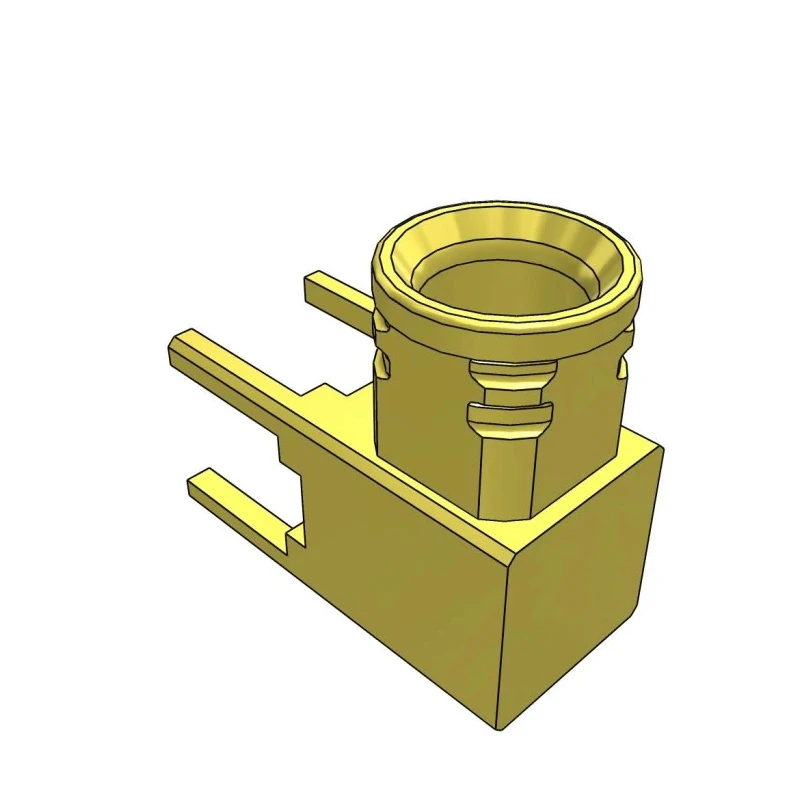 Samtec HD-BNC Connector Nut Male Copper Gold Finish HDBNC-NUT-001-N
